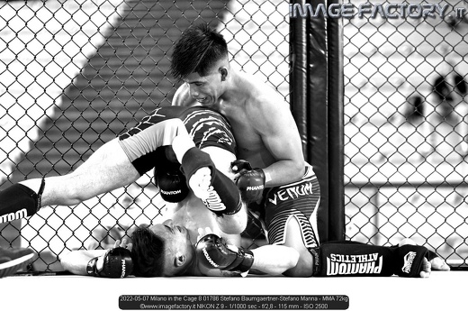 2022-05-07 Milano in the Cage 8 01786 Stefano Baumgaertner-Stefano Manna - MMA 72kg